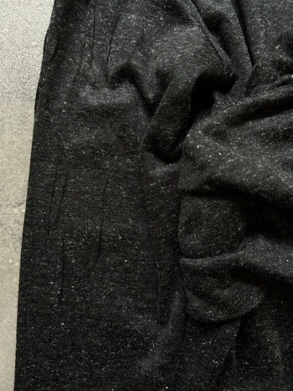 asymmetrical layered long-sleeve top