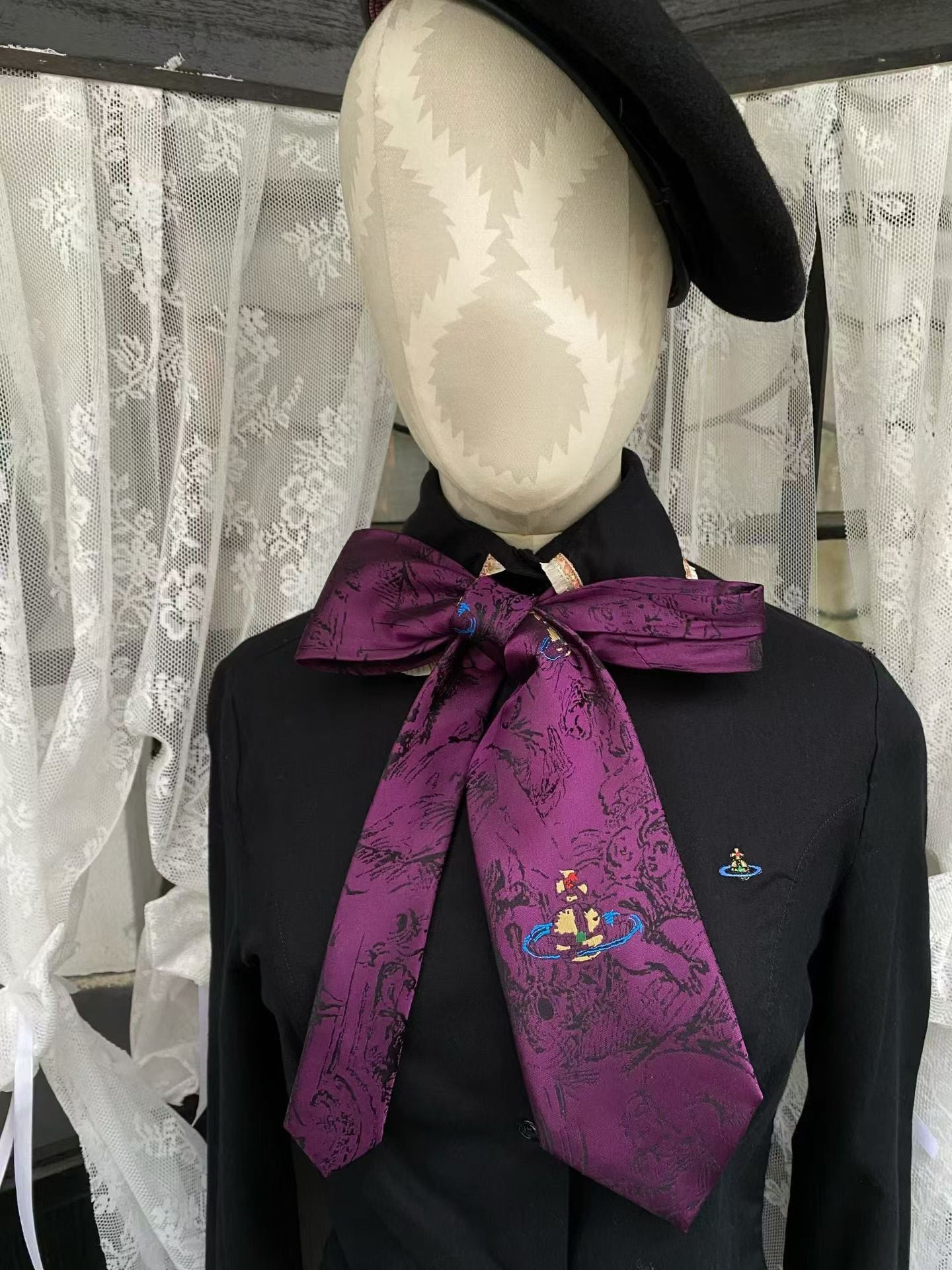 Vivienne Westwood Purple Angel Line Tie