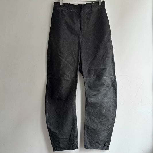 vintage washed texture long pants