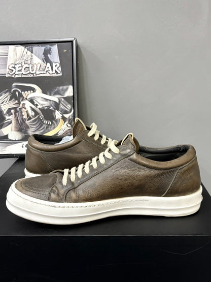 Rick Owens 20FW Low-Top Leather Sneakers