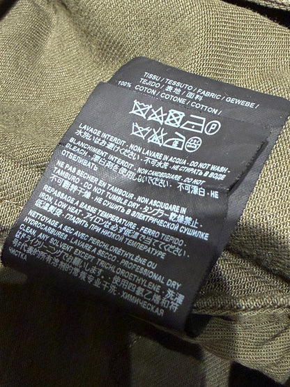 Saint Laurent Olive Green Patch Bomber Jacket