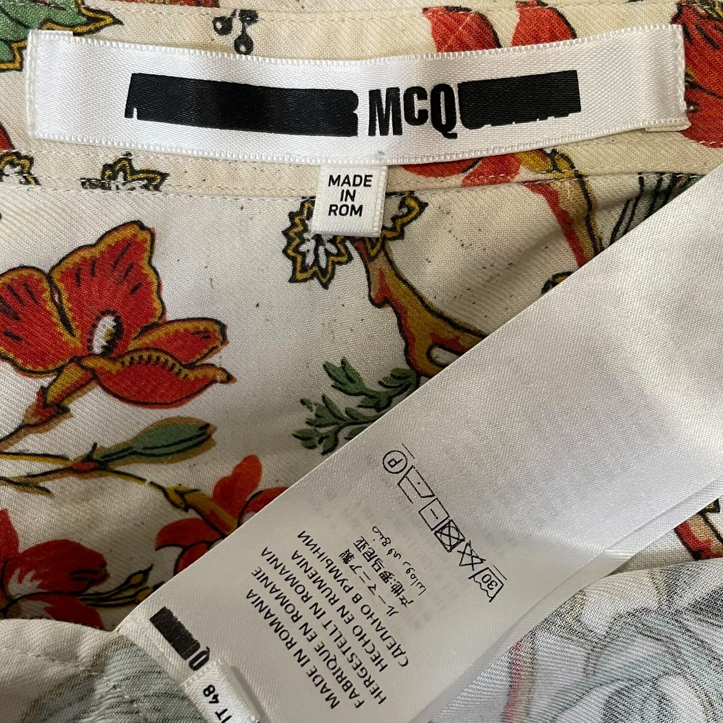 Alexander McQueen Floral Print Shirt