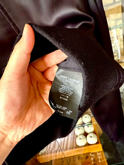 saint laurent black fireworks embroidered jacket