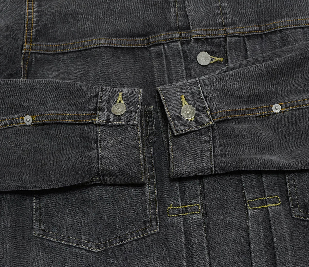 visvim 101 black oversized denim jacket