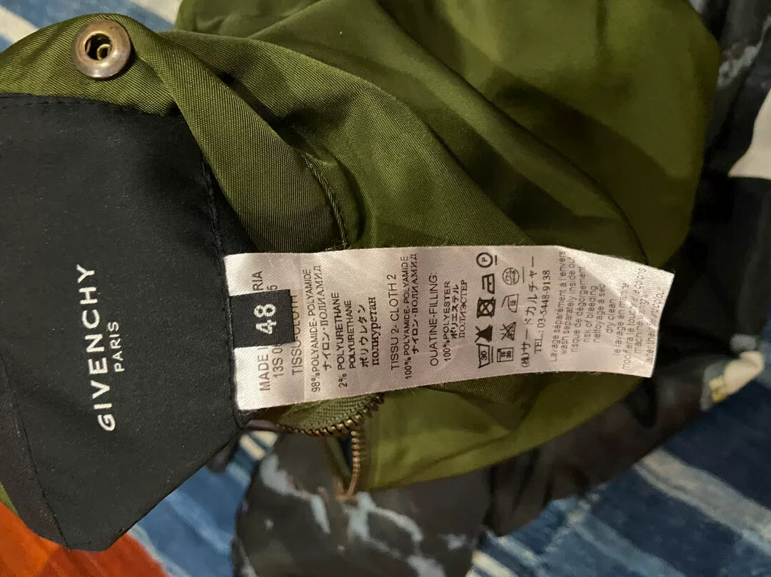 givenchy bomber jacket with aviation print