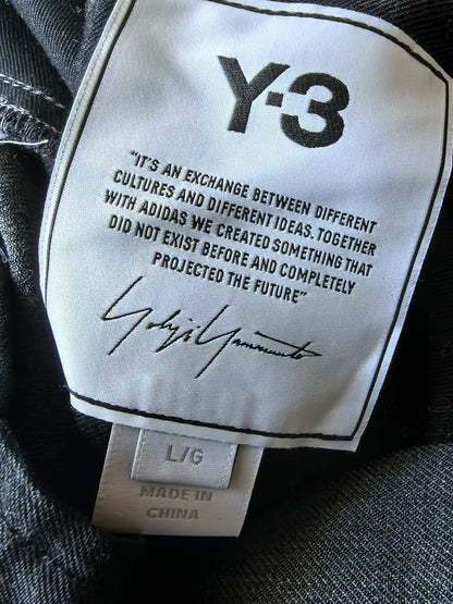 Y-3 Wool Cargo Pants in Dark Gray