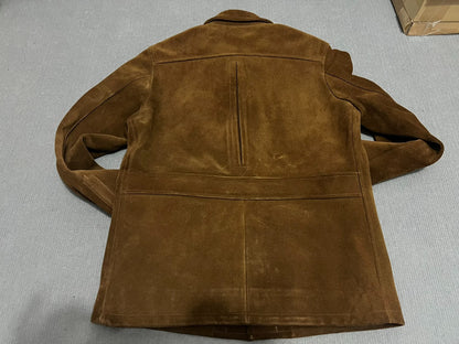Vintage Suede Military Leather Jacket