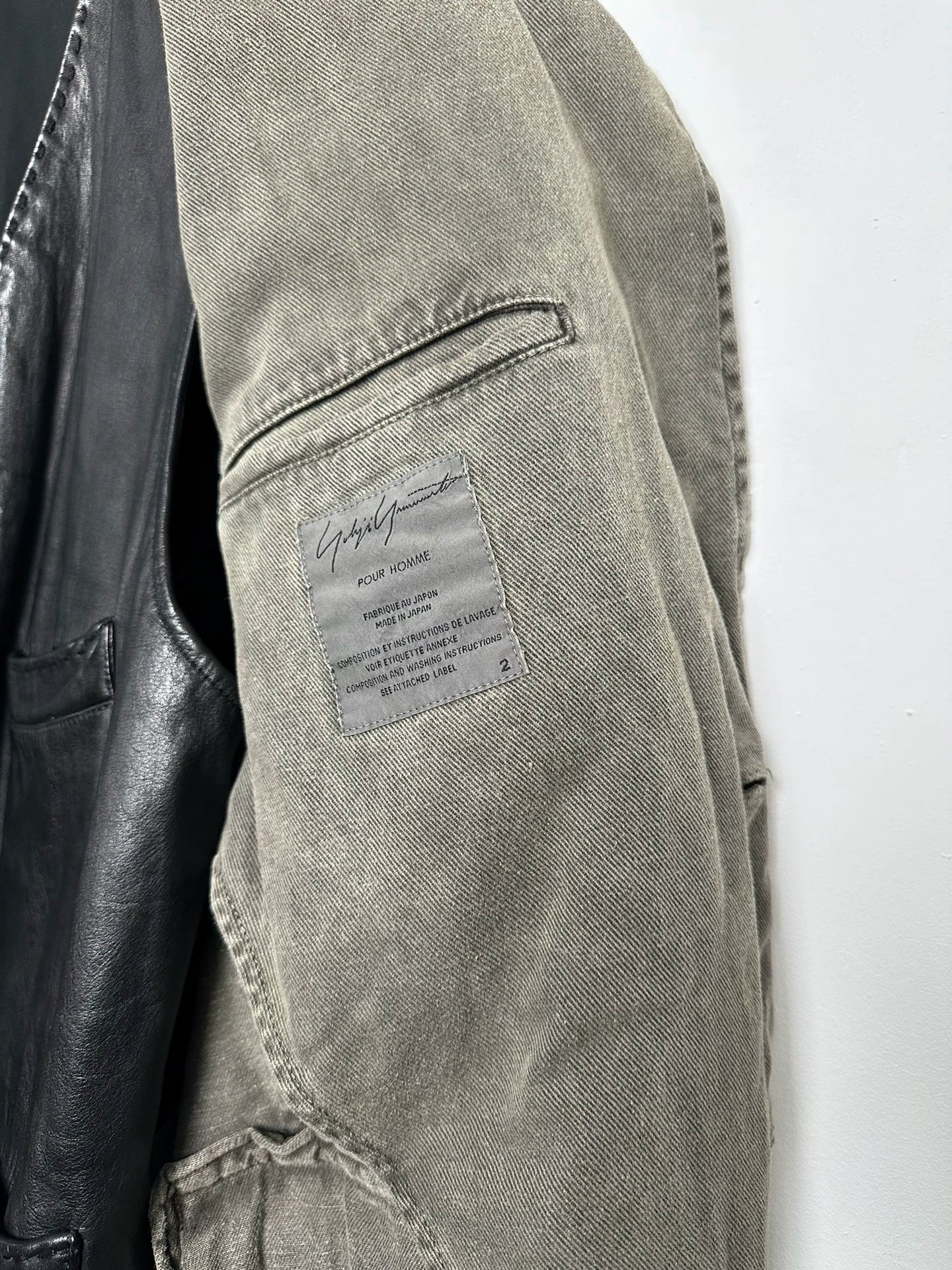Yohji Yamamoto Pour Homme Dyed Felted Jacket