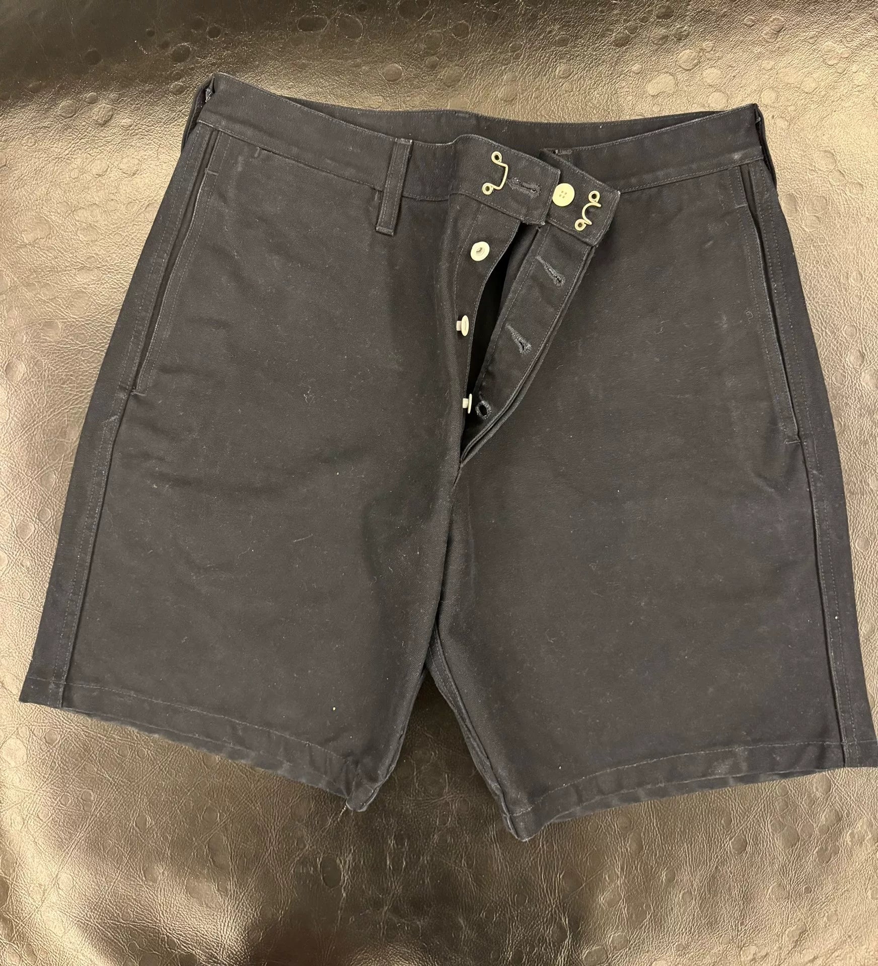Visvim Washed Distressed Shorts