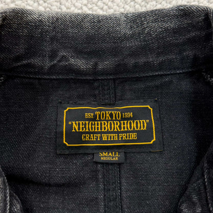 neighborhood scc coverall black denim jacket