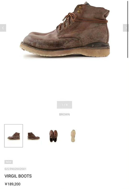 VISVIM 23 ICT VIRGIL BOOTS