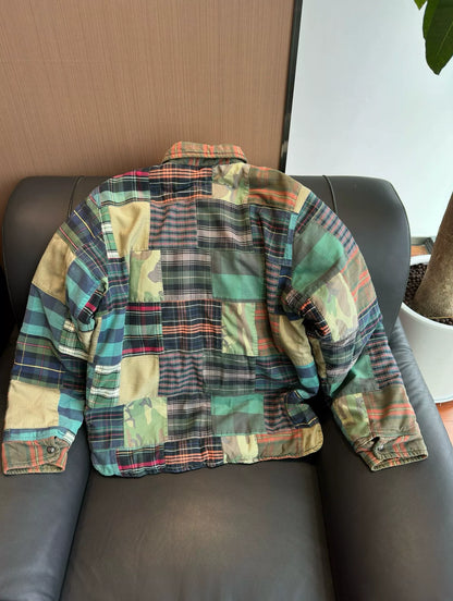 Ralph Lauren Patchwork Thick Shirt Jacket