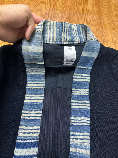 visvim lhamo corduroy shirt with stripes