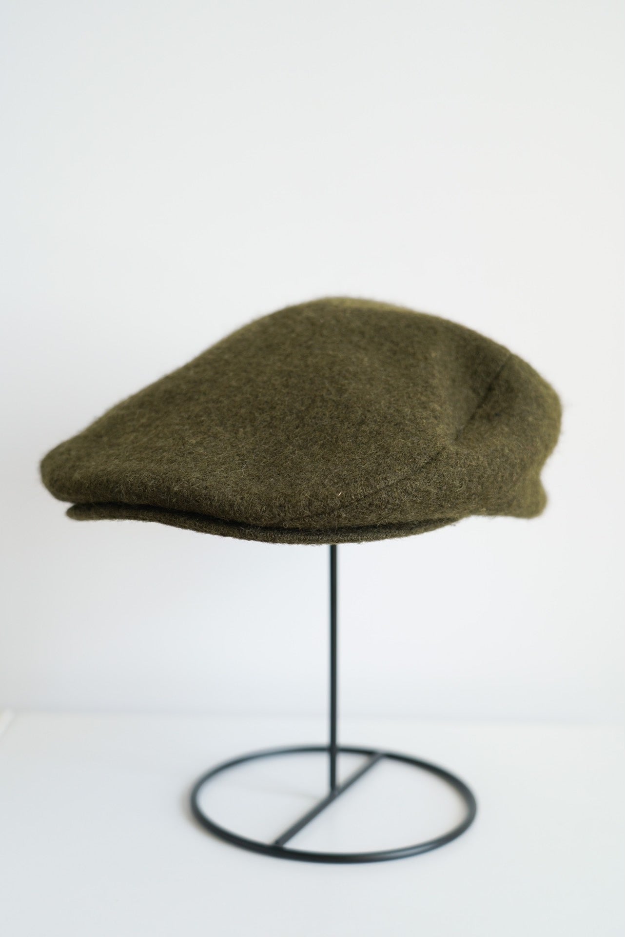 army green wool beret by Yohji Yamamoto
