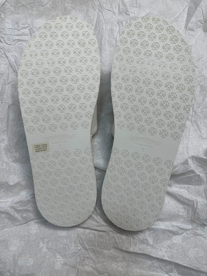 Chrome Hearts White Hotel Slippers