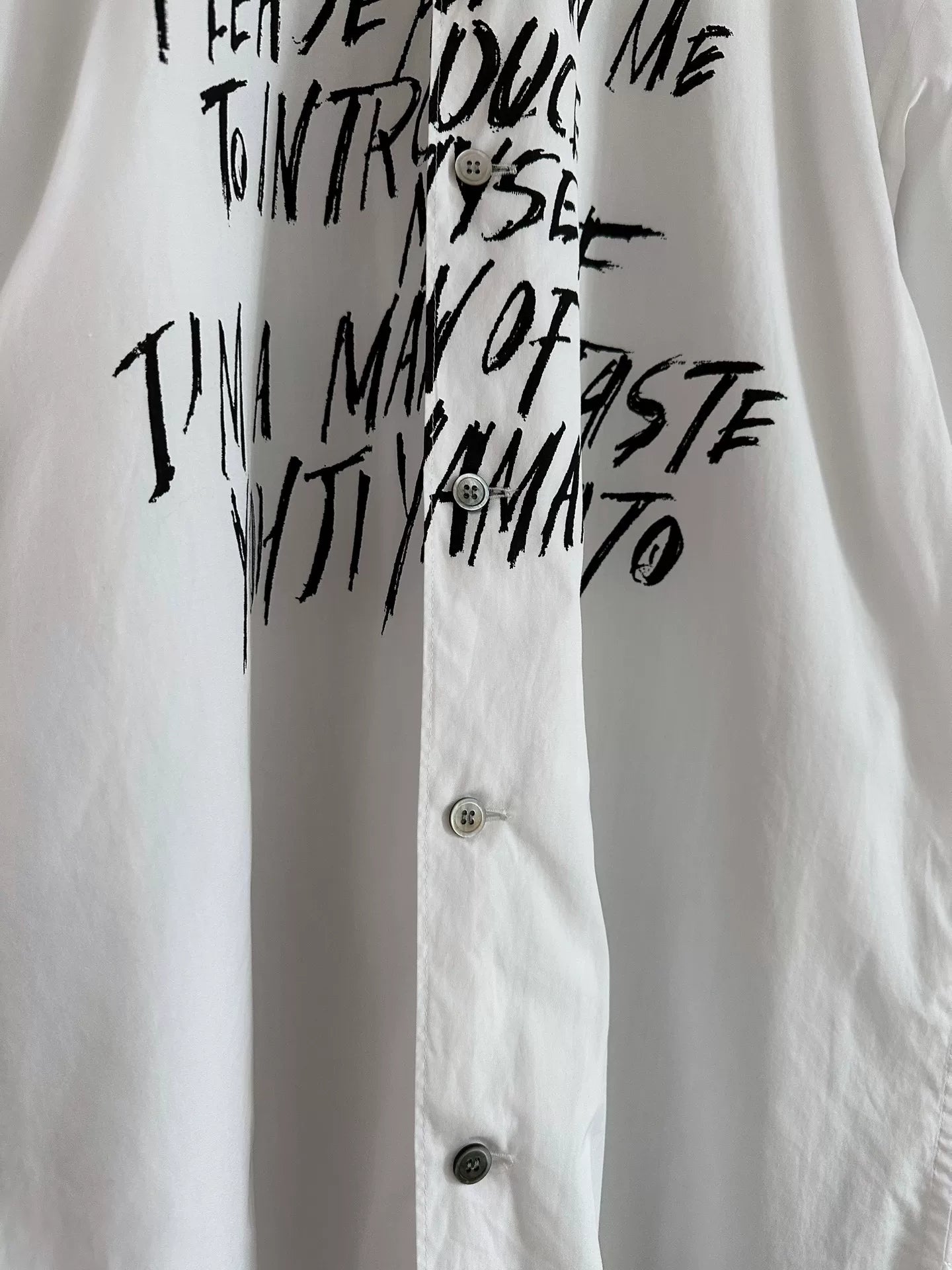 Yohji Yamamoto 90s Y's Slogan Shirt