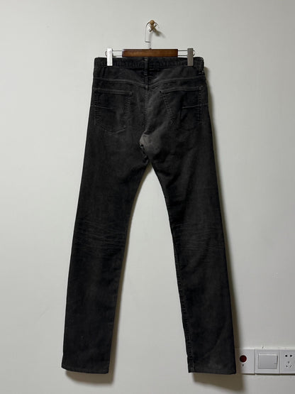 Dior Homme Grey Green Corduroy Pants