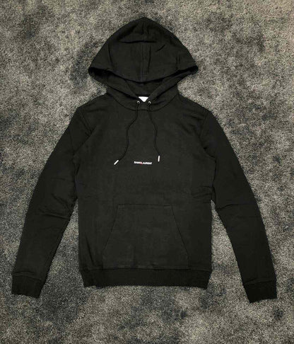 Saint Laurent Black Logo Hoodie