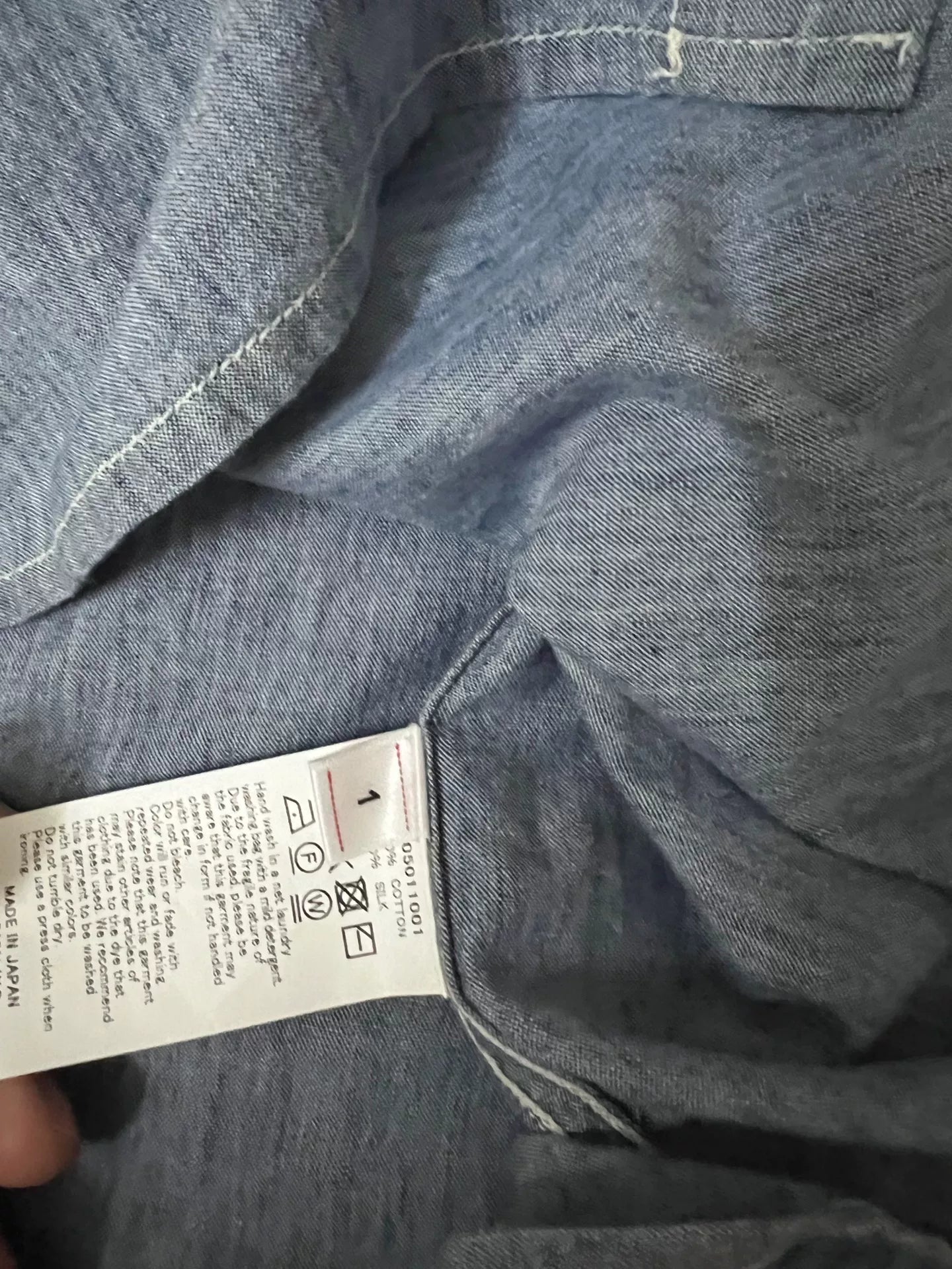 VISVIM 22SS Cut Off Chambray Shirt