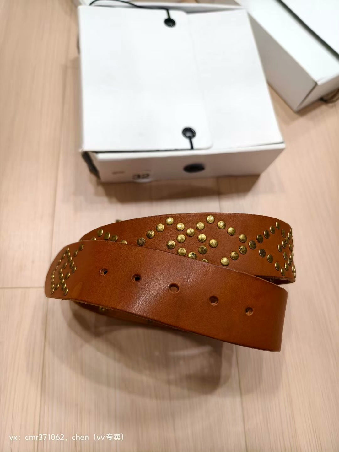 visvim 17SS STUDS BELT 45MM
