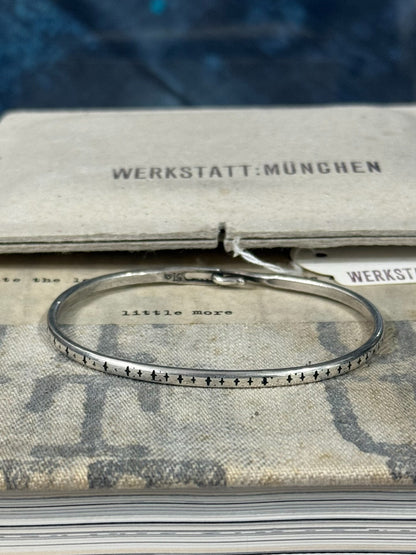 Werkstatt Munchen Silver Cross Bracelet Size S
