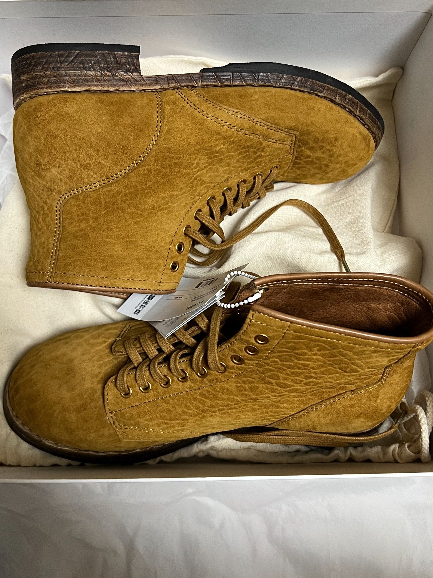 VISVIM BRIGADIER MID-FOLK CAMEL