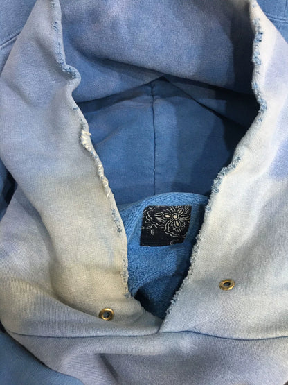 visvim jumbo hoodie with unique dye technique