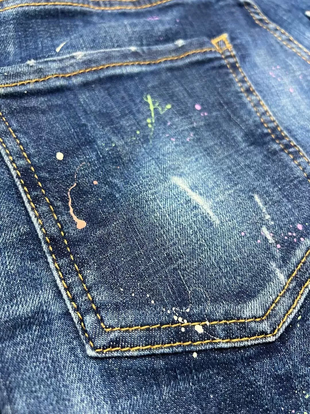 dsquared2 blue washed denim skater pants
