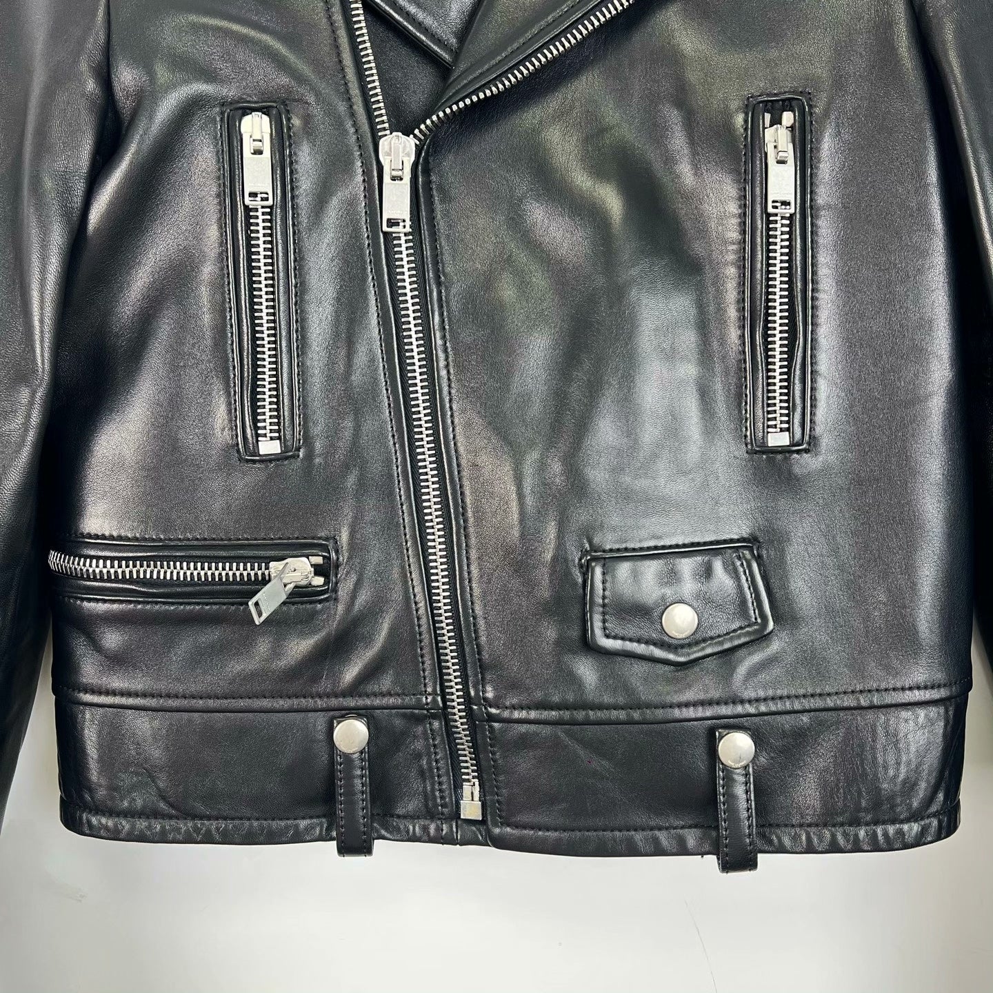 Saint Laurent Classic Leather Biker Jacket