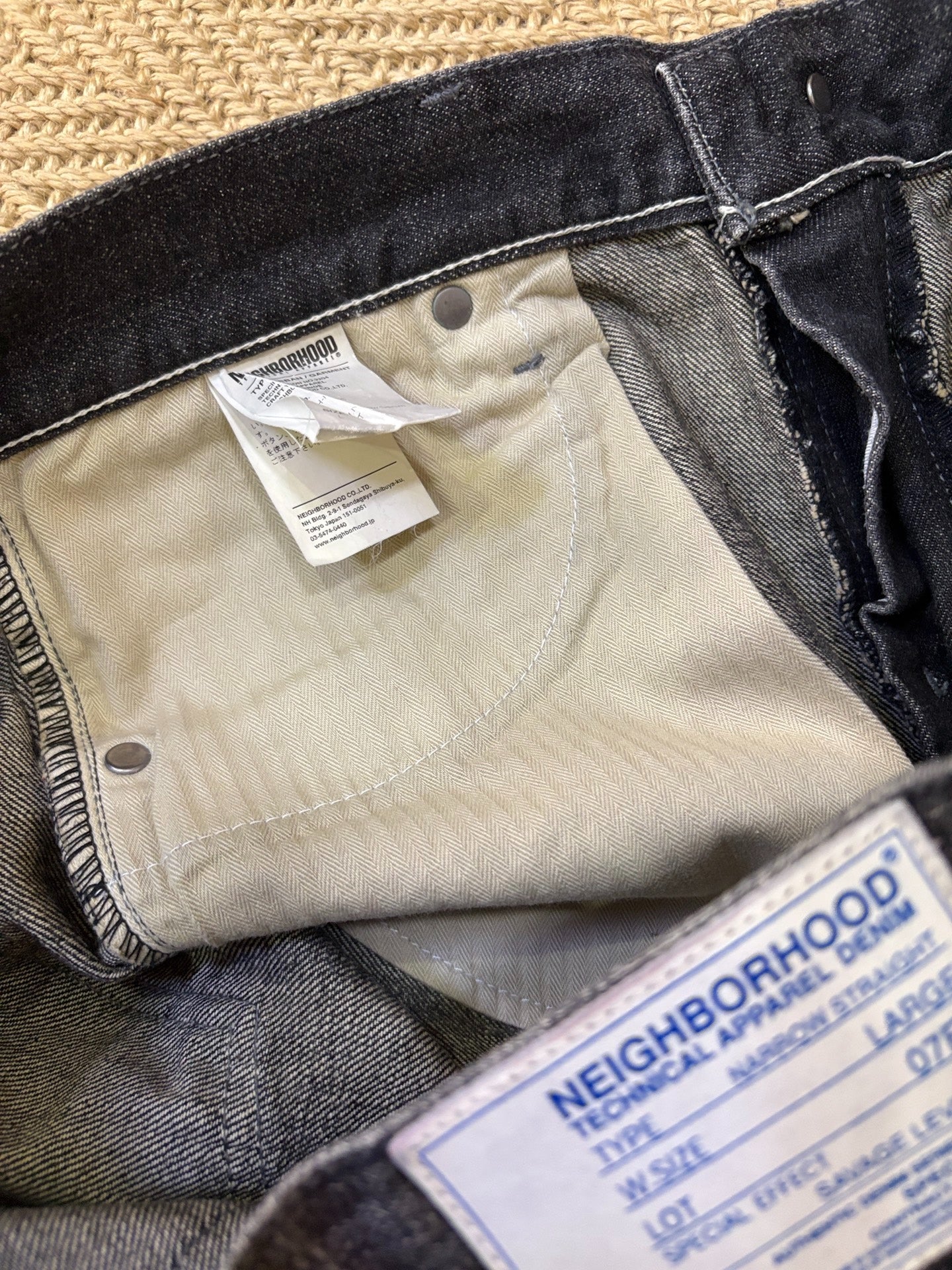 Neighborhood 07EX Distressed Wash Narrow Jeans