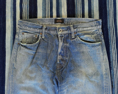 chimala straight-leg denim pants in light wash