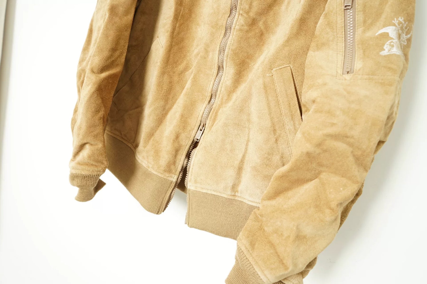 Undercover Cowhide Suede MA-1 Leather Jacket
