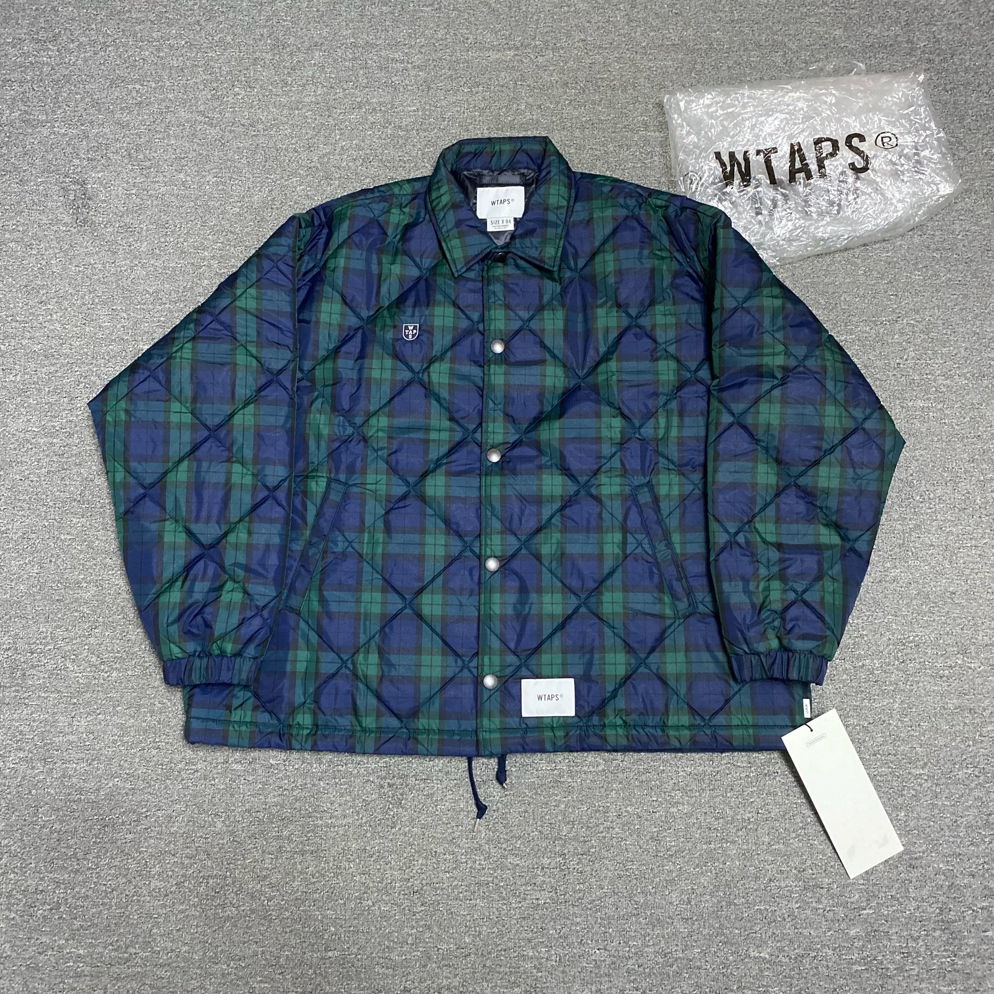 WTAPS 22AW CHIEF Plaid Puffer Jacket
