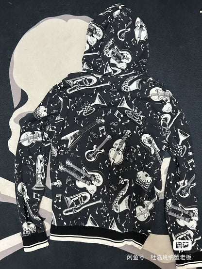 Dolce & Gabbana Music Print Hoodie