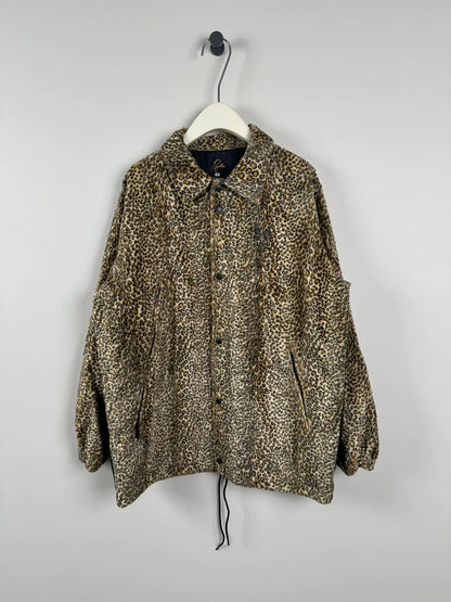 leopard print coach jacket size M