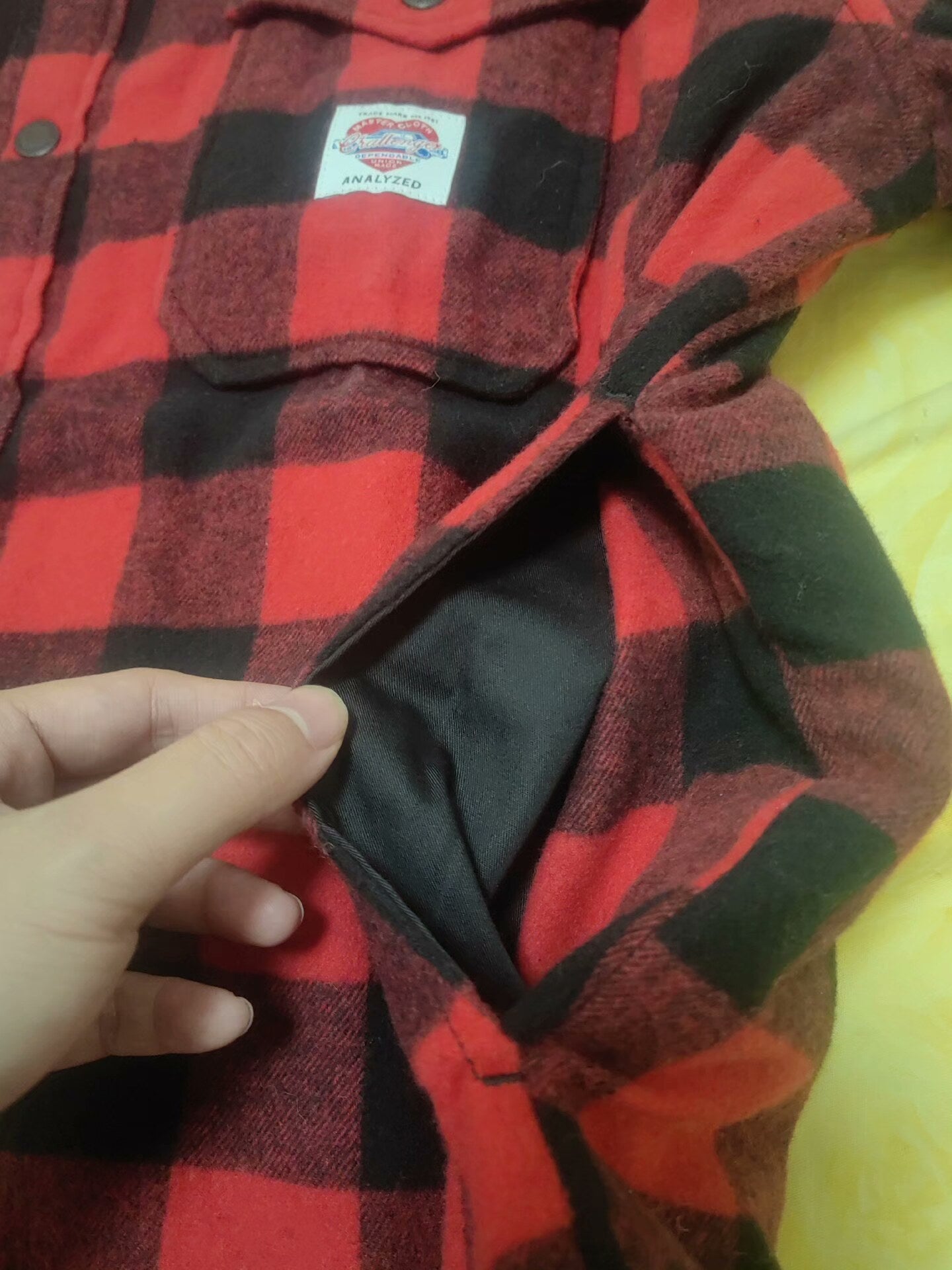 challenger buffalo plaid flannel shirt
