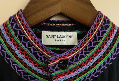 Saint Laurent 2015 SS Embroidered Shirt