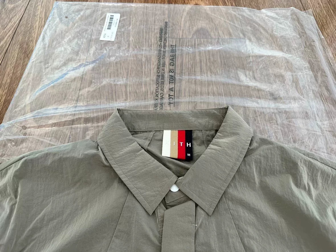 kith ss snal front nylon shirt