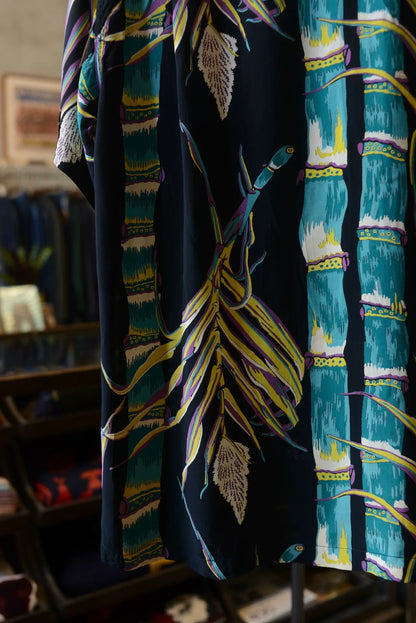 SunSurf Bamboo Aloha Wooden Button Shirt