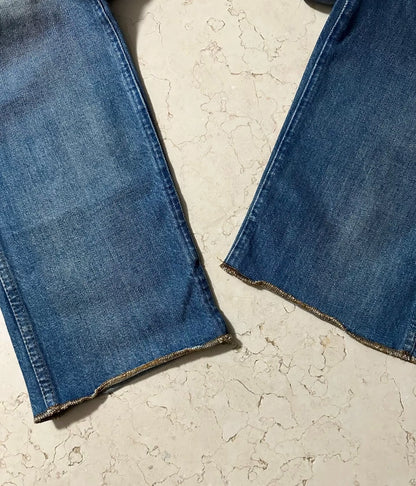 gucci coral snake washed denim pants size 34