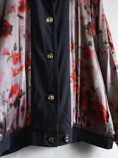 floral wool jacket by geoffrey b.small