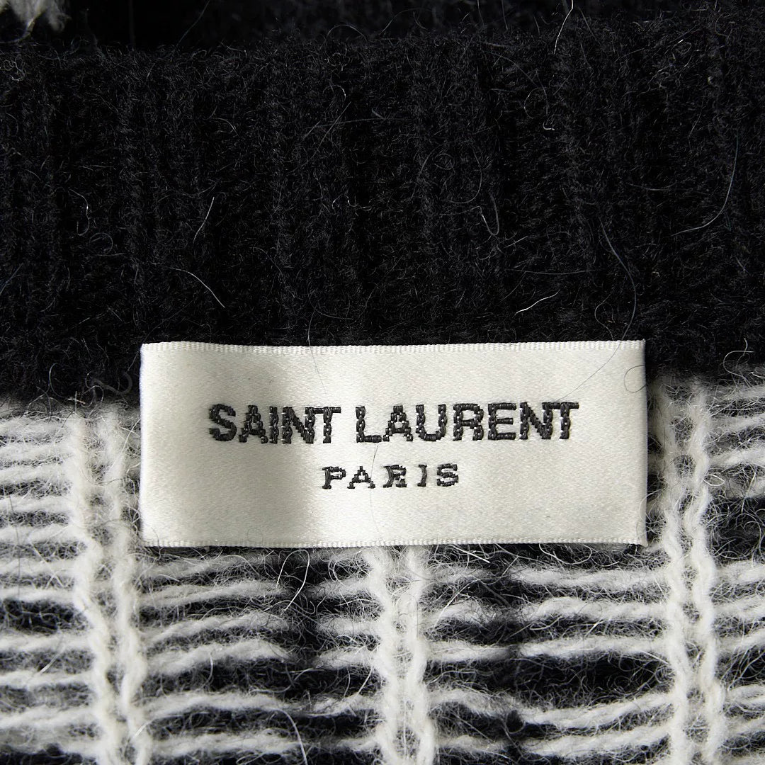 Saint Laurent Men's Zigzag Knit Sweater
