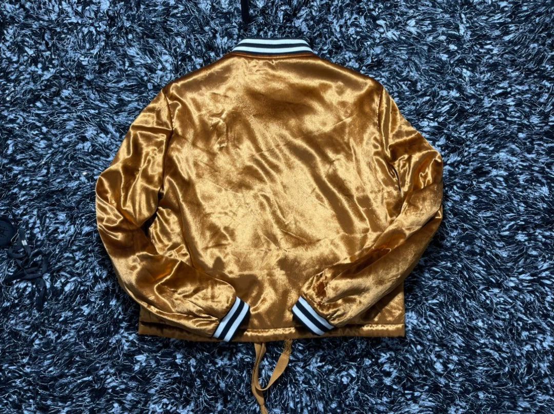 saint laurent velvet cotton bomber jacket