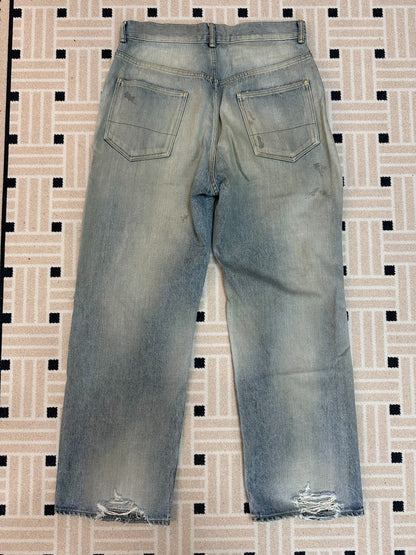 ANCELLM REMAKE TAPERED 5P DENIM