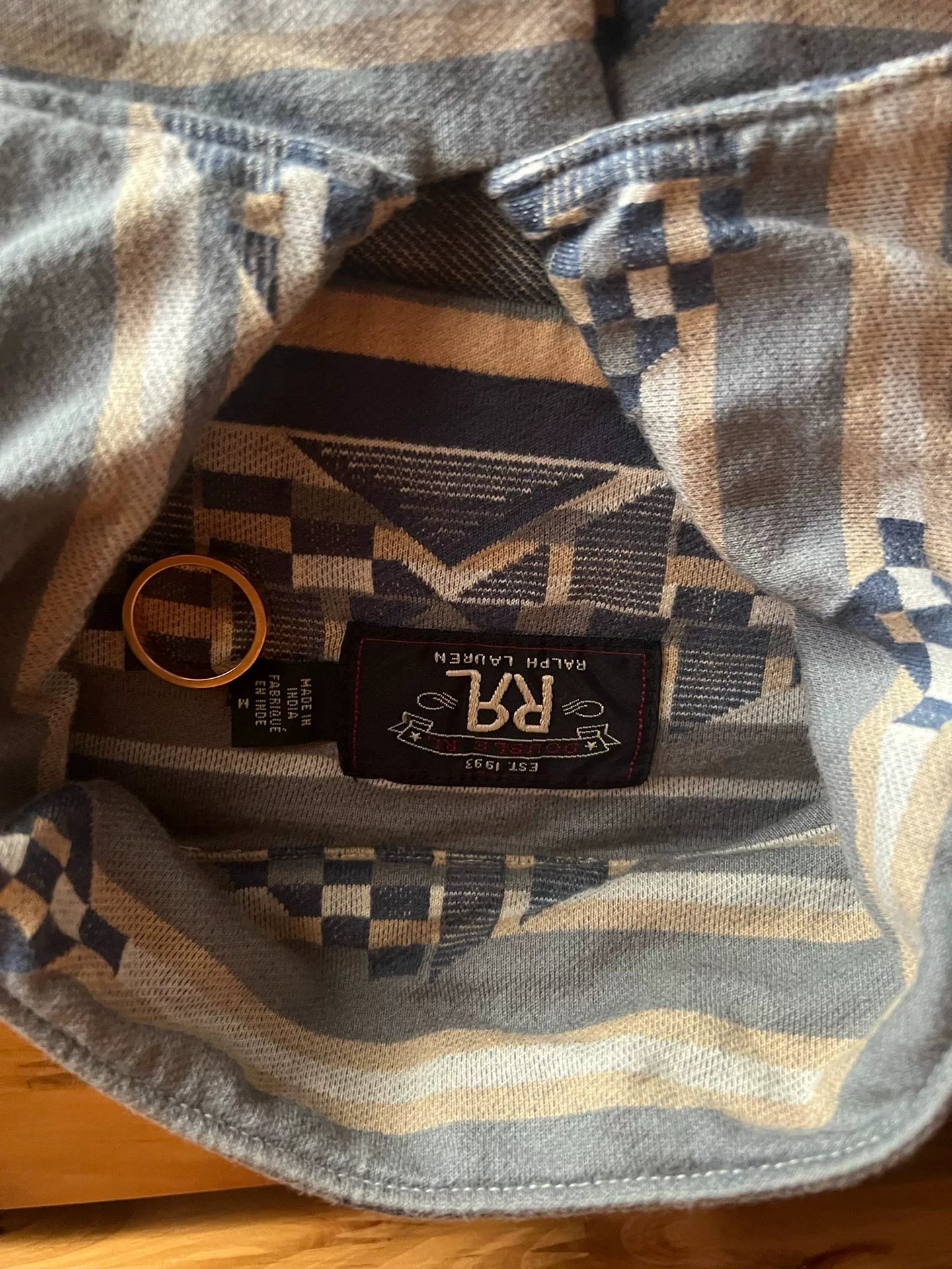 RRL Double RL Woven Camp Long Sleeve Shirt