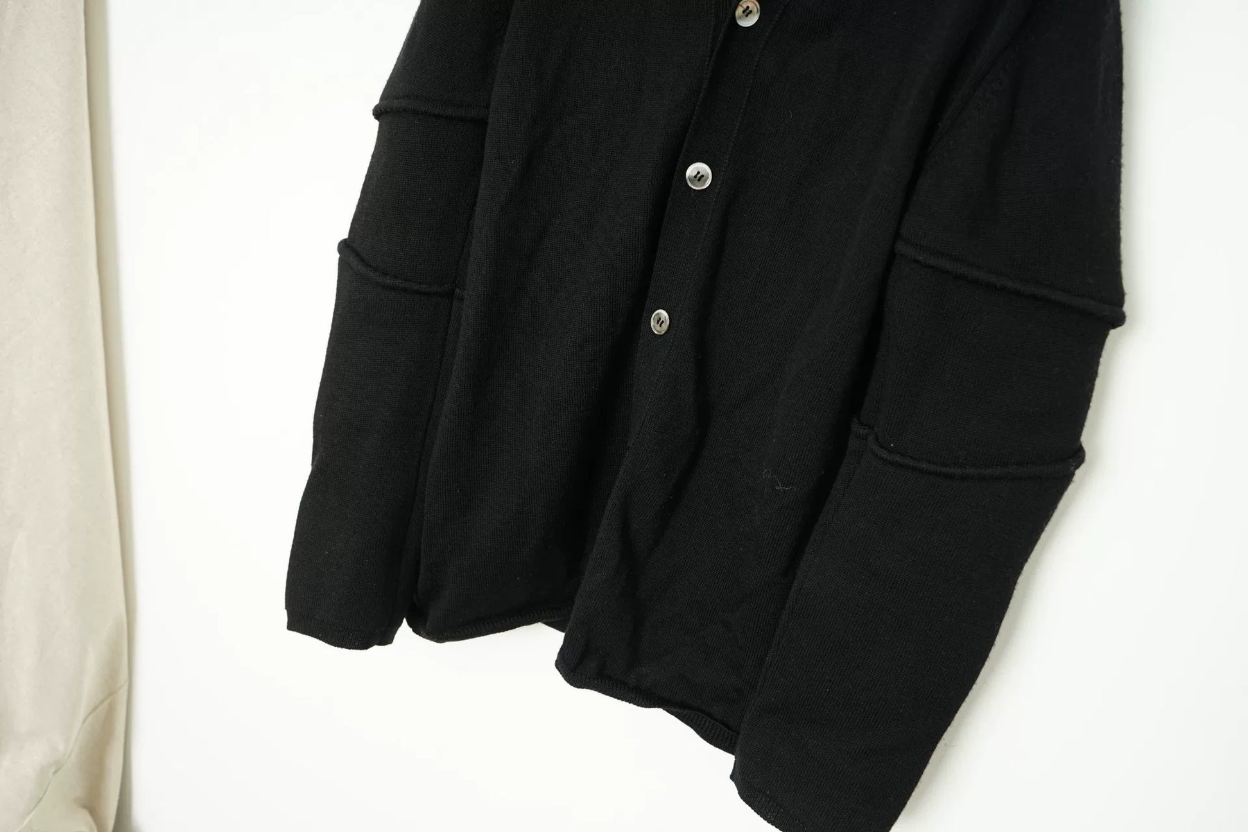 Comme des Garçons CDG Knife-Cut Armor Sleeve Cardigan