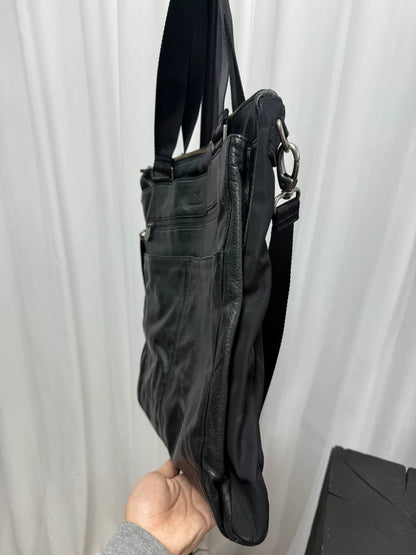yohji yamamoto leather tote bag collaboration