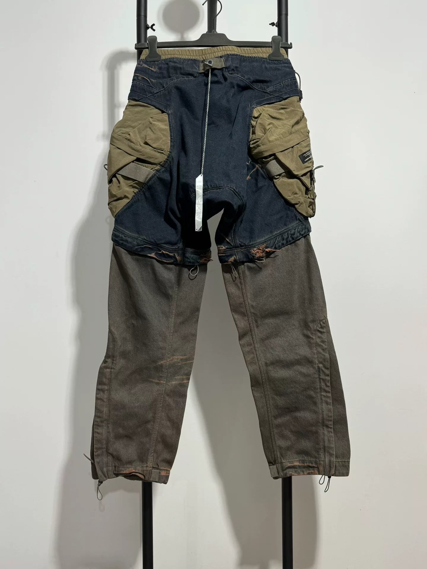 vintage style distressed cargo pants