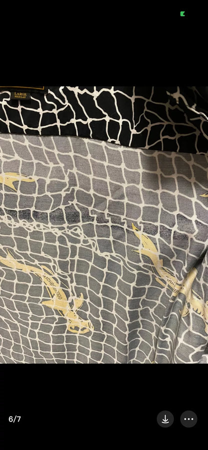 shark aloha short sleeve shirt