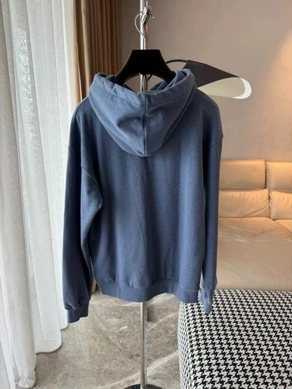 Celine Letter Hoodie in Blue